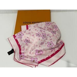 Louis Vuitton x Takashi Murakami Cherry Blossom Scarf